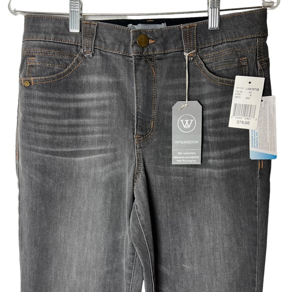 Wit & Wisdom Grey Premium Authentic High Rise Jegging - Picture 5 of 14